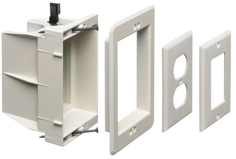 electrical outlet box far in wall|wall mounted electrical outlet boxes.